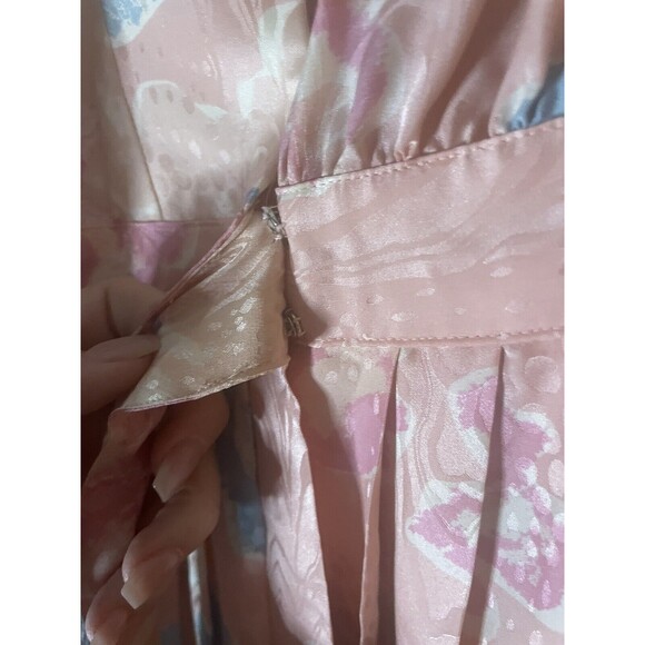 VINTAGE ARGENTI 100% SILK DRESS Size 6 70s 80s Mobwife Griselda Elegant Luxury - Picture 5 of 9